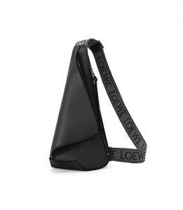 Genuine Leather Sling Bag Triangle Crossbody Bags
