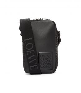 Vertical Leather Purse With Zipper