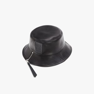 Leather hat 8 by Yox Black Size M International in Leather