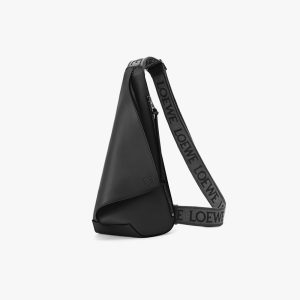 Genuine Leather Sling Bag Triangle Crossbody Bags