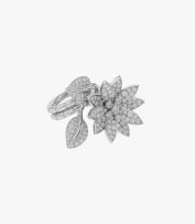 Lotus Diamonds And Gold Ring
