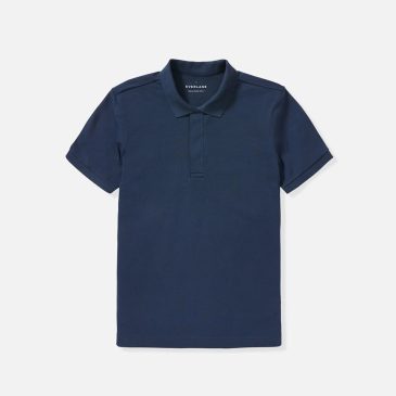 Men’s Solid Polo Neck 100% Cotton Blue