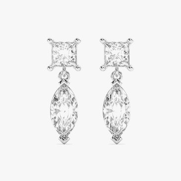 Zirconia Dainty Swirl Design Earrings