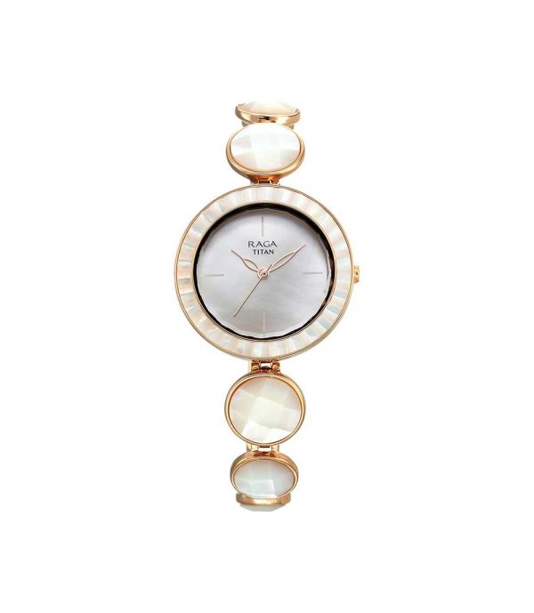Titan Analog Silver Dial Women's Watch