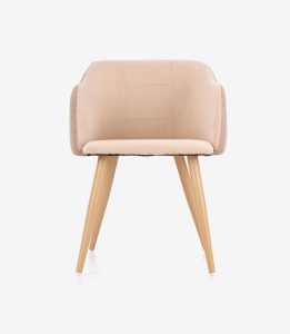Umi Amber Unique Velvet Armchair With Armrest
