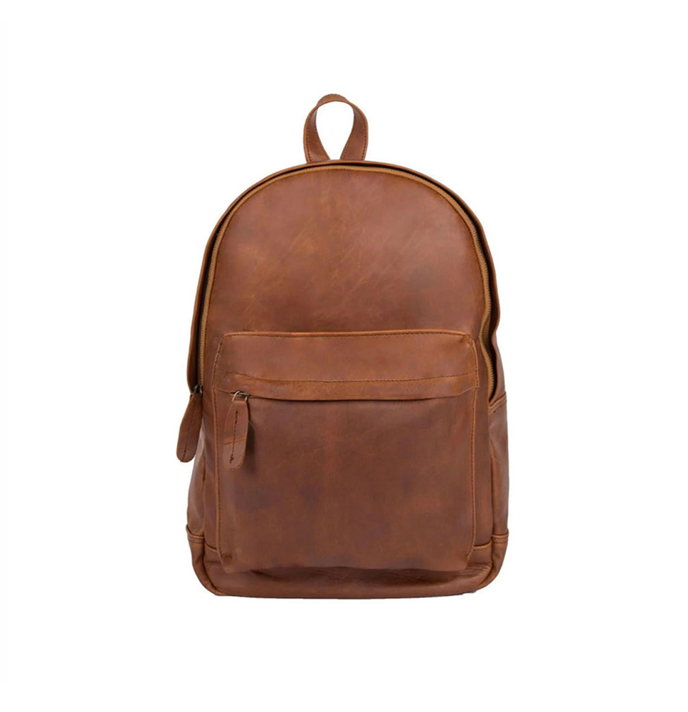 Leather School Backpack Combo Kit