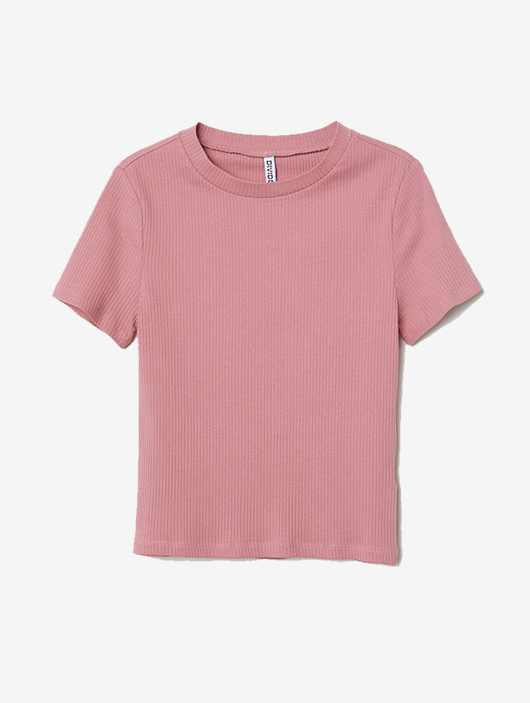 Pink Color Cotton T-shirt
